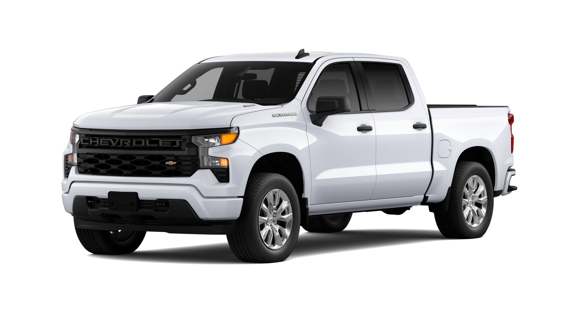2026 Chevrolet Silverado 1500 Base in Summit White — front three-quarter view