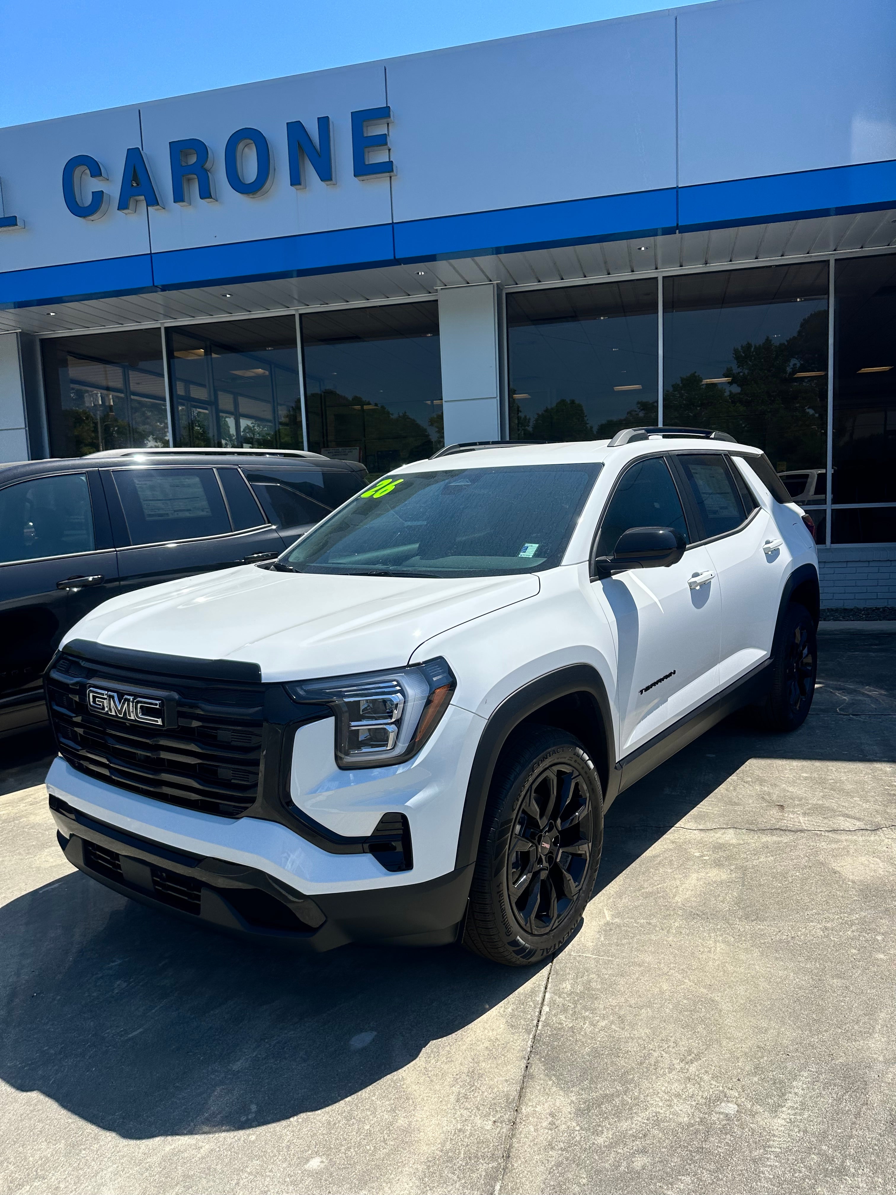 2026 GMC Terrain Elevation in Summit White — front three-quarter view