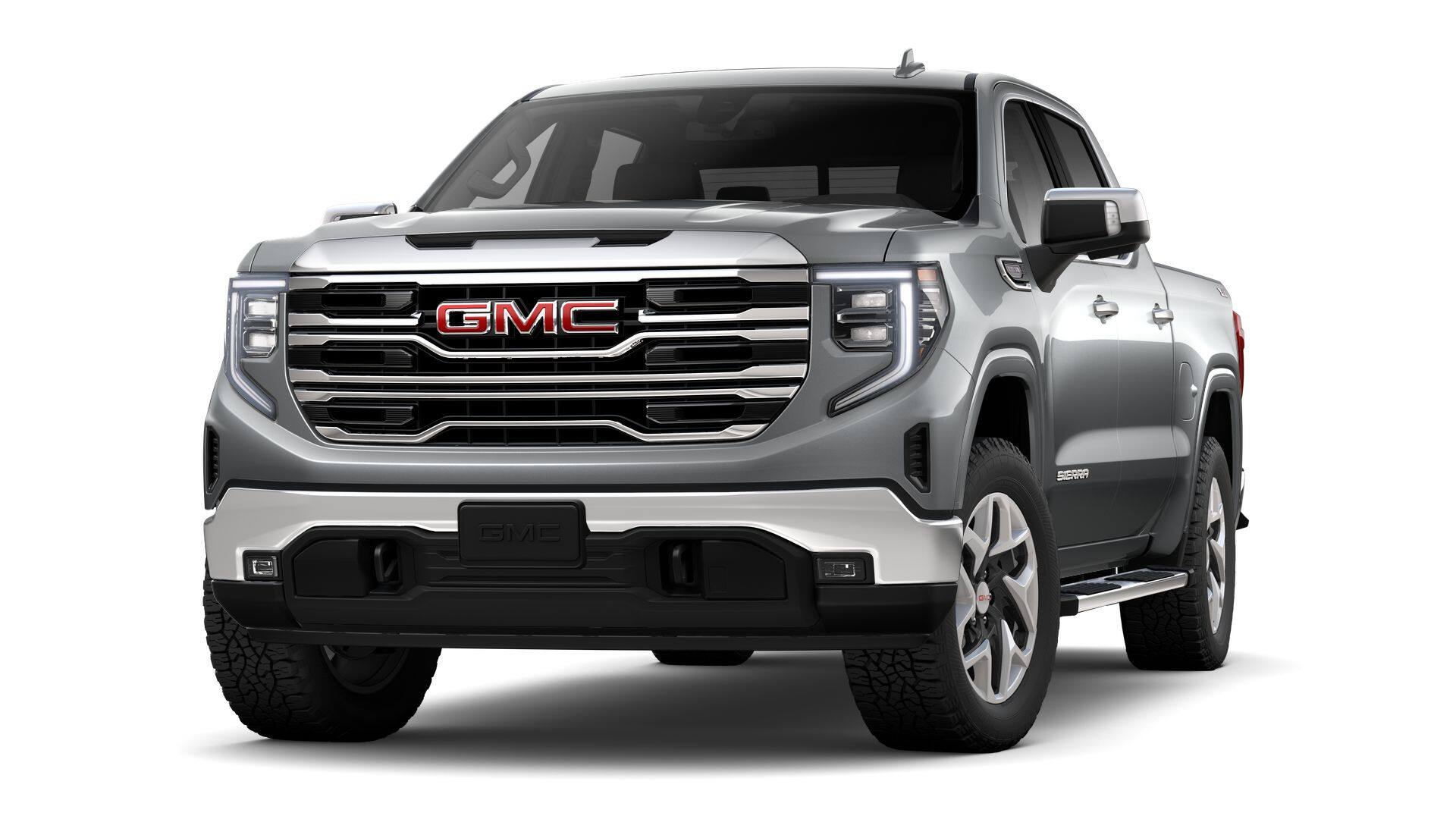 2026 GMC Sierra 1500 Base in Sterling Metallic — front three-quarter view