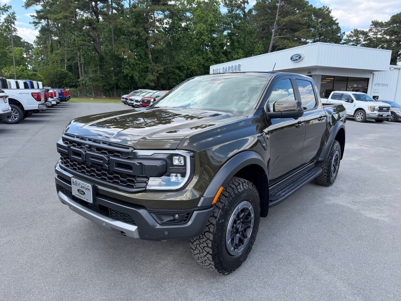 2026 Ford Ranger Raptor 4x4 4dr SuperCrew 5.0 ft. SB in Shelter Green — front three-quarter view