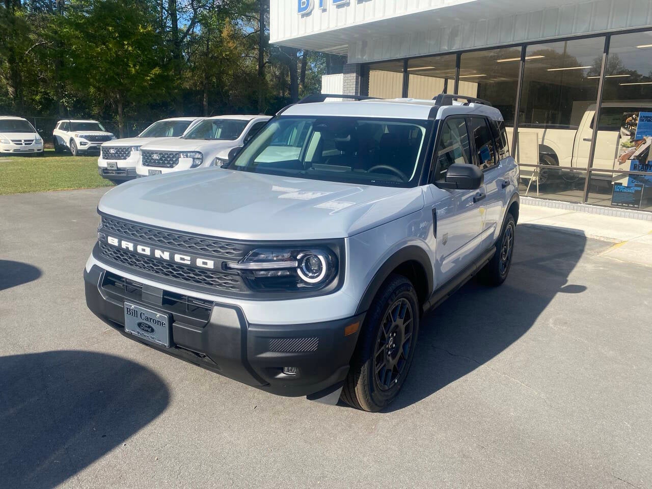 2026 Ford Bronco Sport Big Bend AWD 4dr SUV in Space White — front three-quarter view